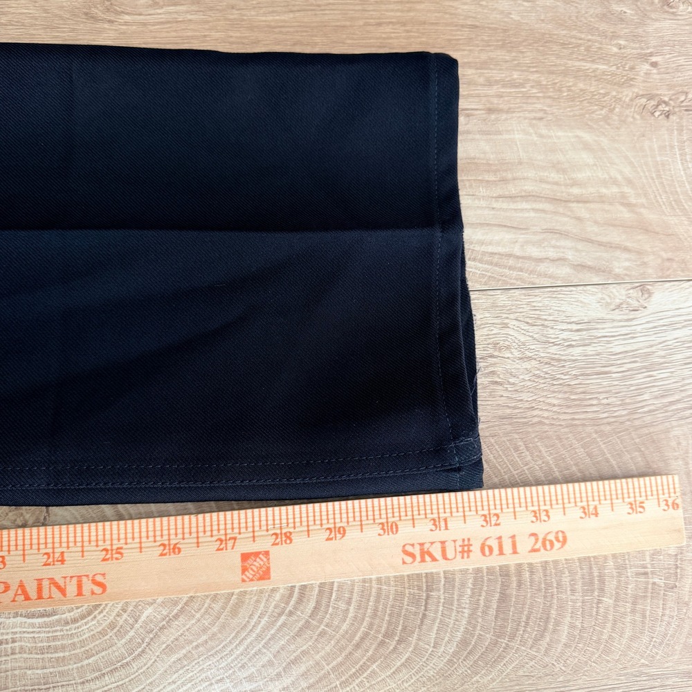 Wrangler Wrancher Dress Jeans Mens 44x32 Black Polyester Twill Bootcut 82BK - Picture 5 of 5